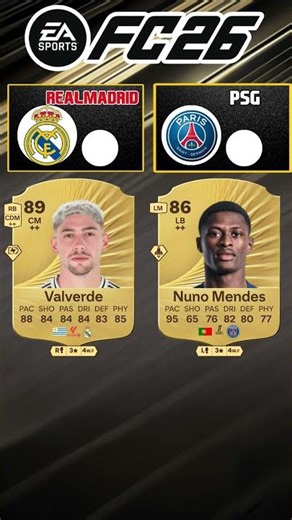 Real Marid vs PSG #fifa #cardfifa #fc25 #easports