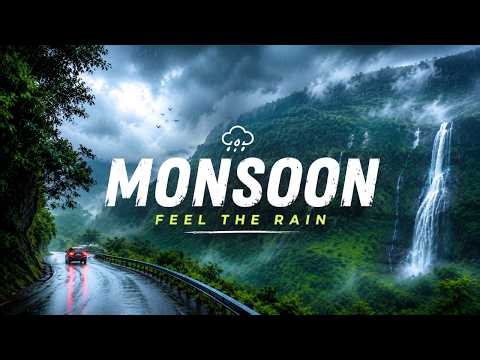 Monsoon Rain In 4k | Cinematic Drone Views of Misty Mountains