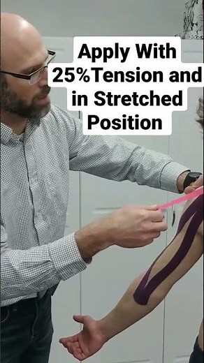 Taping for Rotator Cuff Tear or Shoulder Pain #rotatorcuff #shoulderpain #kinesiology
