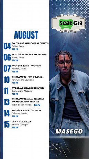 Masego Tour 2026