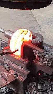 Inside the forging factory Hammer forging process for bearing ring production #forge #forging