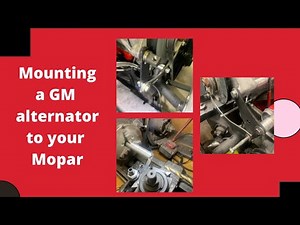 Mount up a GM alternator on your small block Mopar, Dodge, 360 5.9L 318, 340, or 5.2L