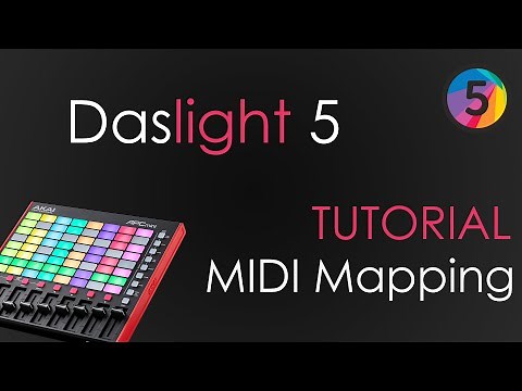 DASLIGHT 5 TUTORIAL - MIDI Mapping für AKAI APC Mini MK2 | TASTEN FUNKTIONEN UND FARBEN
