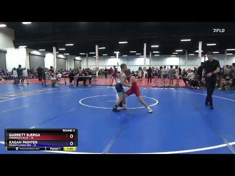 87 Lbs Round 3 (8 Team) - Garrett Bjerga, Minnesota Blue Vs Kagan Painter, Pennsylvania Red 677c