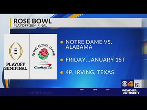 Notre Dame vs Alabama Rose Bowl