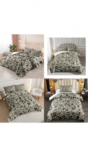 Camouflage-Themed Quilt Set for Cozy Bedrooms