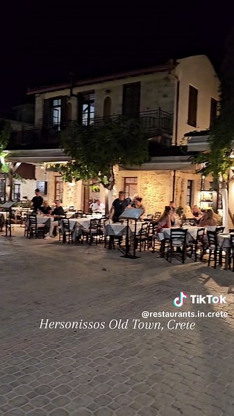 So many beautiful restaurants in Hersonissos Old Town Crete. #hersonissos #crete #creterestaurant #cretegreece #hersonissosrestaurant