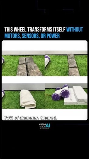 This Robot wheel transorms itself without motors, sensors or power 🤯