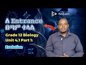 Grade 12 Biology: Unit 4 | 4.1 Part 1 | Evolution