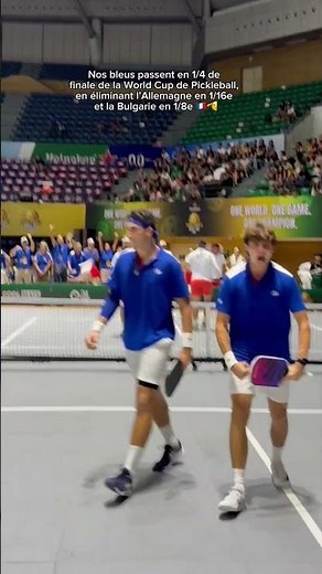 OFF TO THE QUARTER-FINALS !!! 💪🇫🇷 🤩GO BLUES! #fft #pickleball #worldcup #sports