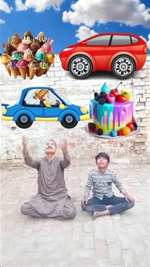 April 20 birthday cake yellow car red car blue car ice cream magic video#funny#video#vfx#vfxshorts