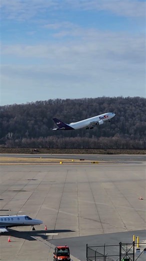 FedEx A300 takeoff from Harrisburg! | MDT | January 13, 2026