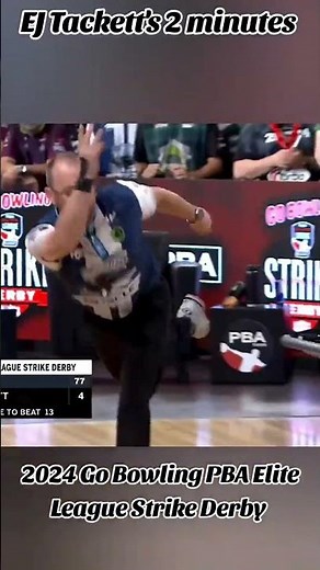 EJ Tackett's 2 minutes in the 2024 Go Bowling PBA Elite League Strike Derby Quarterfinals #sports