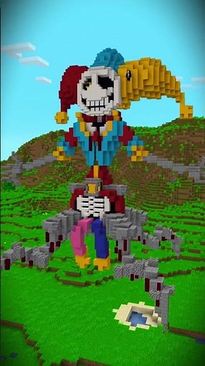 Prototype Poppy Playtime Build Battle Challenge 💀 #shorts #minecraft #minecraftbuilding