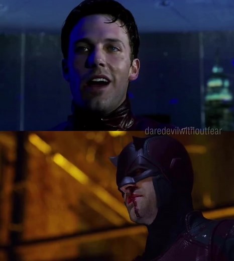 Alexa, play Bad Guy by Billie Eilish … Top: Daredevil (2003) Bottom: Marvel’s Daredevil 01x13 “Daredevil” (2015) … #daredevil #savedaredevil #benaffleck #mattmurdock #charliecox #manwithoutfear #bendevil #marvel #mcu #daredevilcomics #marvelcomics #disneyplus
