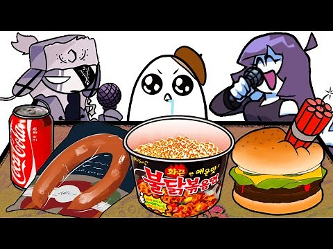 MUKBANG vs Friday Night Funkin 3 (feat. ruv, lila) | GH'S ANIMATION