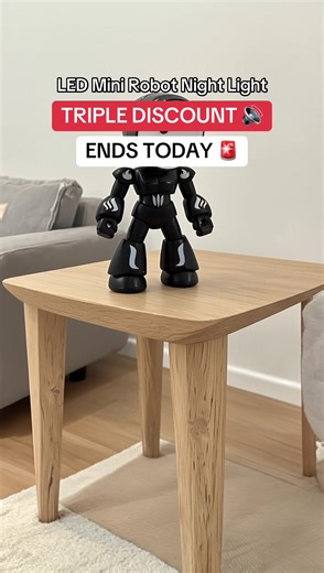 Get Triple Discounts on LED Mini Robot Night Light