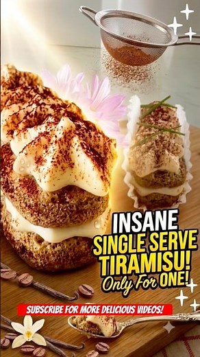 Quick & Easy Individual Tiramisu Without Eggs #bakingtutorial #customcakes