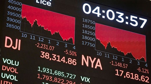 New York Stock Exchange ticker as trading begins