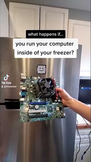 What if you run your computer in your freezer? #shorts