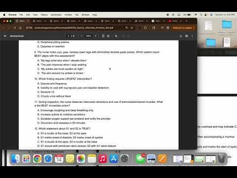 Health Assessment Exam 2 part 1