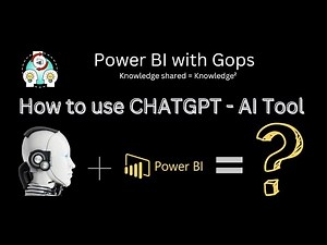 How to use ChatGPT - AI Tool to generate codes - Power BI with Gops | Demo Tutorial