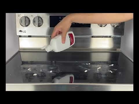 Cleaning the Cooktop Surface on LG Electric Range