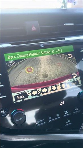 How to use rearview backup camera while driving.