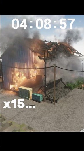 Looking how long it takes a house to burn down 2 | #teardown #fire