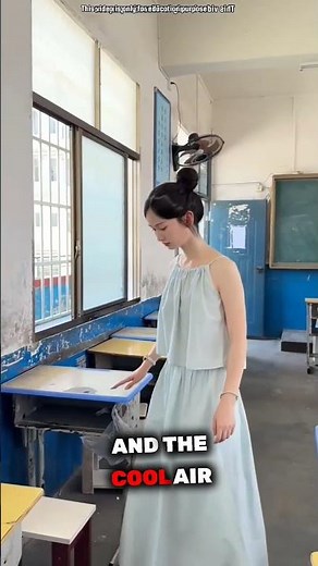 Skinny teacher gets nervous in the class 🫩