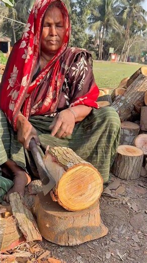 Amazing technique for removing bark from wood#foryou #viral