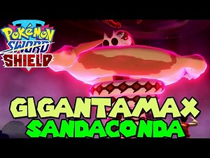 GIGANTAMAX SANDACONDA RAID BATTLE in Pokemon Sword & Shield - Gmax Sandaconda