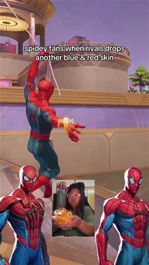 Spiderman skins aren’t even recolors in Marvel Rivals 😭 #marvelrivals