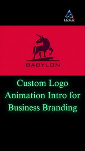 Custom Logo Animation Video Intro ✨ Want to make your audience say...