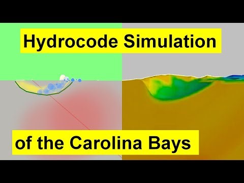 Hydrocode Simulation of the Carolina Bays
