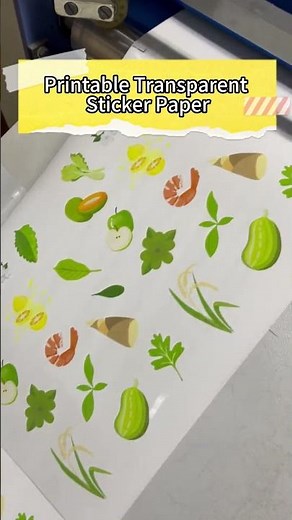 Printable Transparent Sticker Paper | Sticker Vinyl | Sticker Printing | Self adhesive Paper | A-SUB