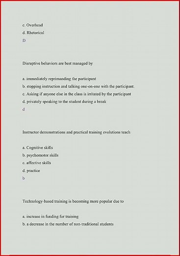 Fire Instructor 1 Practice Exam Actual 43 Questions With Ver video