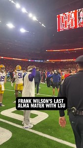 Frank closes out his time at #LSU with the alma mater 💜 | Jacob Verdin