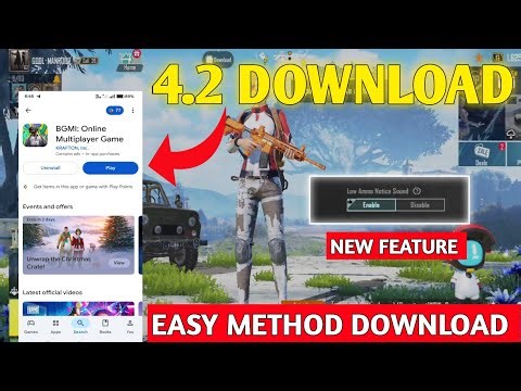 BGMI 4.2 ISSUE SOLVED 100% WORKING TRICK UPDATE NOT SHOWING IN PLAYSTORE