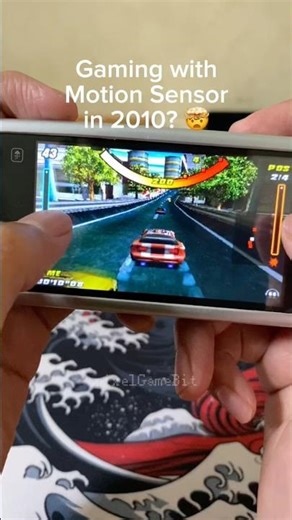 Testing the accelerometer on the Nokia 5233 with Raging Thunder. #classicgames #nostalgia