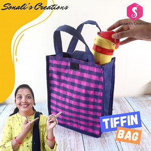 Tiffin & Water Bag Sewing from Old Clothes | Sonali's Creations