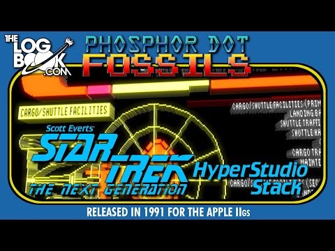 Phosphor Dot Fossils: Star Trek: The Next Generation HyperStudio Stack (Apple IIgs, 1991)