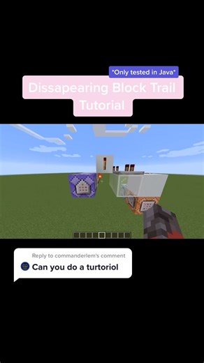 Minecraft Java Command Block Trail Tutorial
