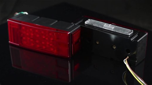 Partsam 12V LED Submersible Low Profile Rectangular Trailer Lights, Waterproof LED Combination Trailer Tail Light Kit Stop Brake License Plate Turn Running Lights Sealed for Boat Trailer Lights Truck | Lazada PH