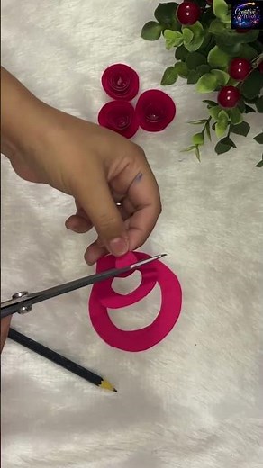 How to Make REALISTIC Paper Roses! 🌹 Easy DIY Step-by-Step #creativewish