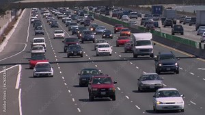 Traffic on the 580 Freeway San Francisco Bay Area