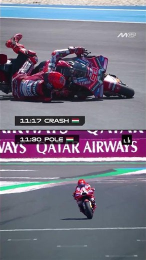 From crash to pole for Marc 🔥