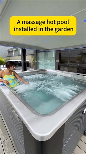 Sharing a massage bath that can be used all years around.#springpool #spapool #jacuzzi #massagepool #homepool #smartpool #gardenpool #heatpool #homedecor #smartjacuzzi | Sunripple Aquatics US