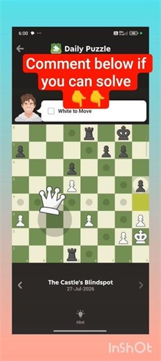 Chess.com Daily Puzzle – July 27, 2026 | Can You Solve It? ♟️🔥#shorts #chessday #chesspuzzle