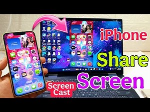 Share Your Mobile IPhone Screen To PC | How To Cast iphone Screen To Laptop In Windows 11